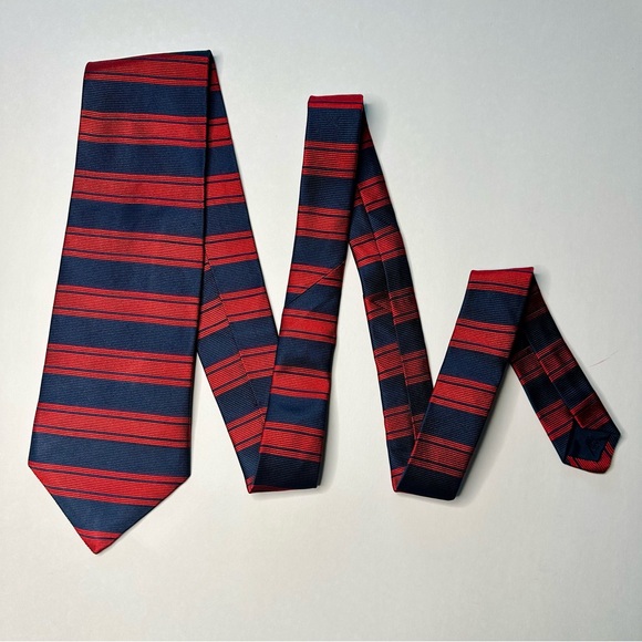 Brooks Brothers Makers Silk Classic Tie, Lot of 4–Vintage, Red, Blue Stripe - Picture 7 of 9